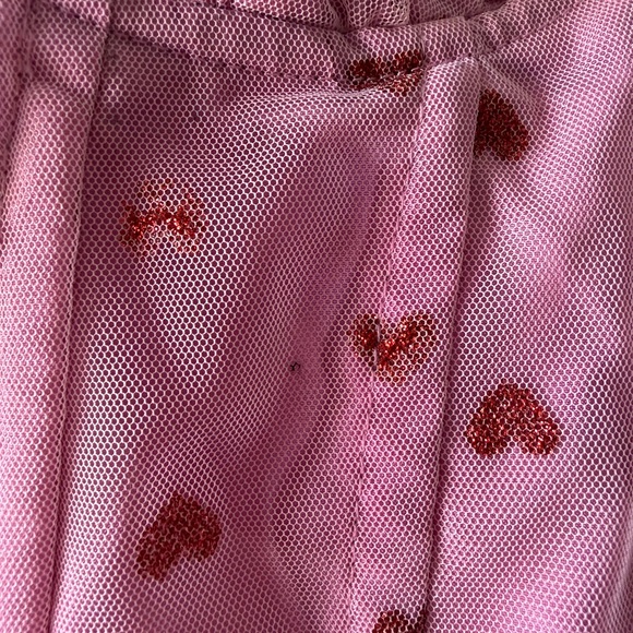 Betsey Johnson Strapless Pink Heart Dress - Picture 3 of 4